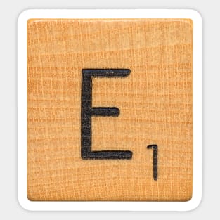 Scrabble Tile E Sticker